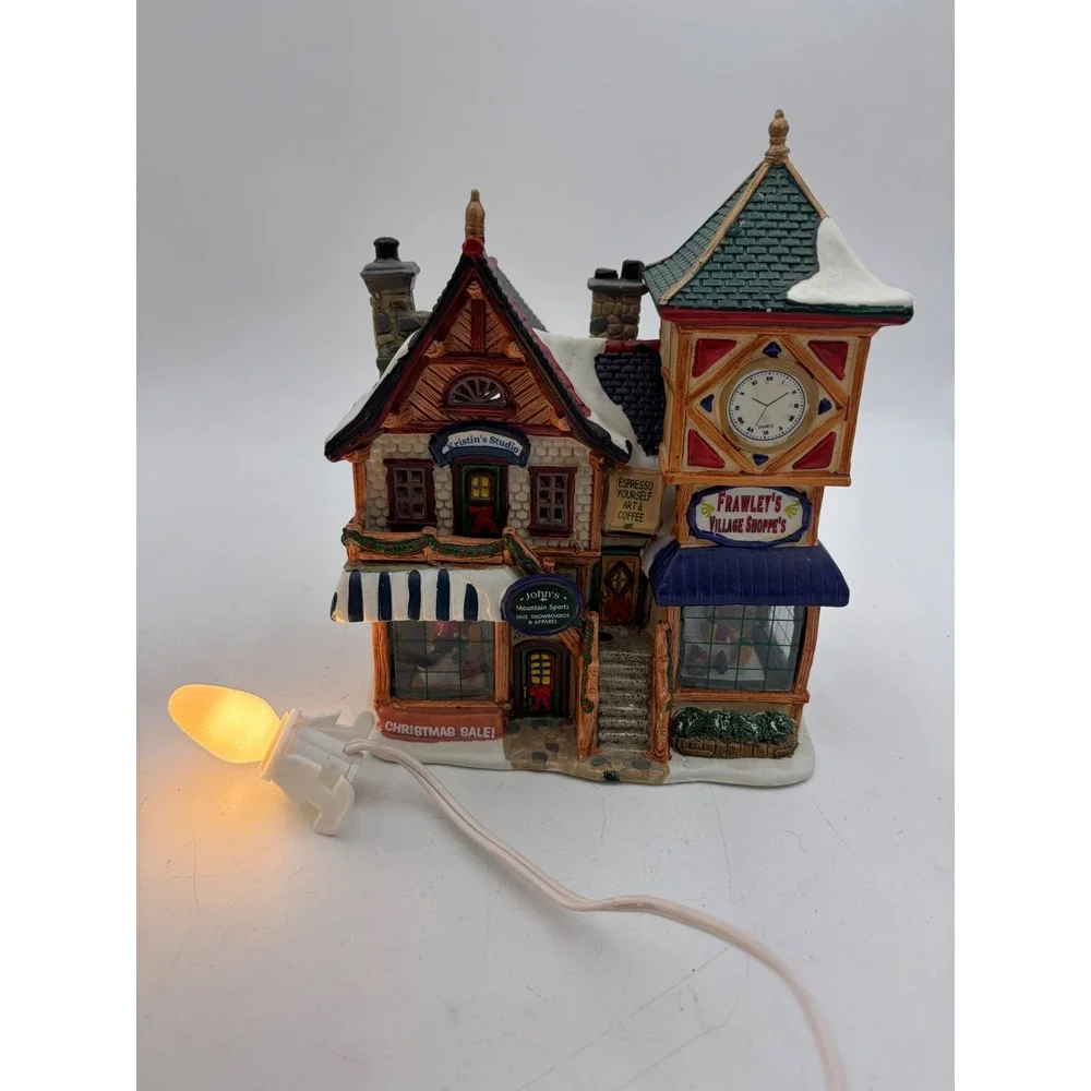RARE Vintage Lemax Vail Village Frawley's Shoppe's 2004 Lighted 45108S Christmas